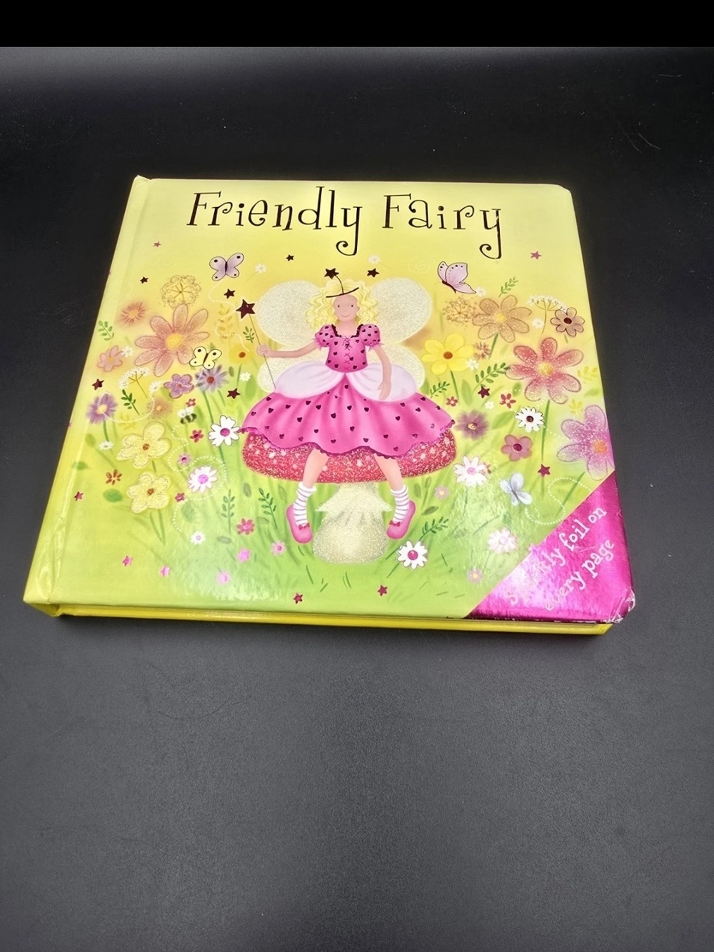 Friendly Fairy Kids Hardcover Storybook - Pink & Yellow